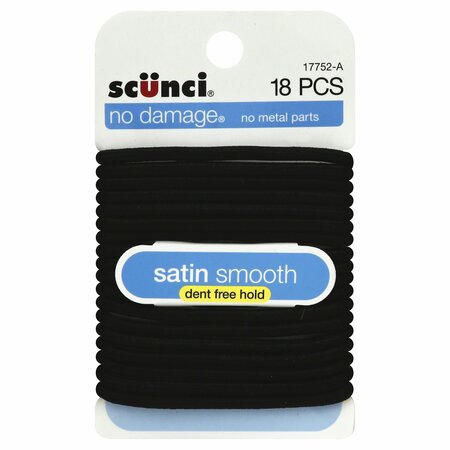 SCUNCI No damage Elastics Black, 18PK 721761